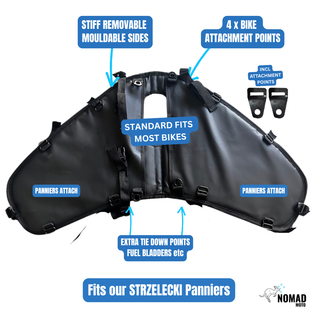 NOMAD MOTO Strzelecki Rackless Base System - Lightweight & Secure