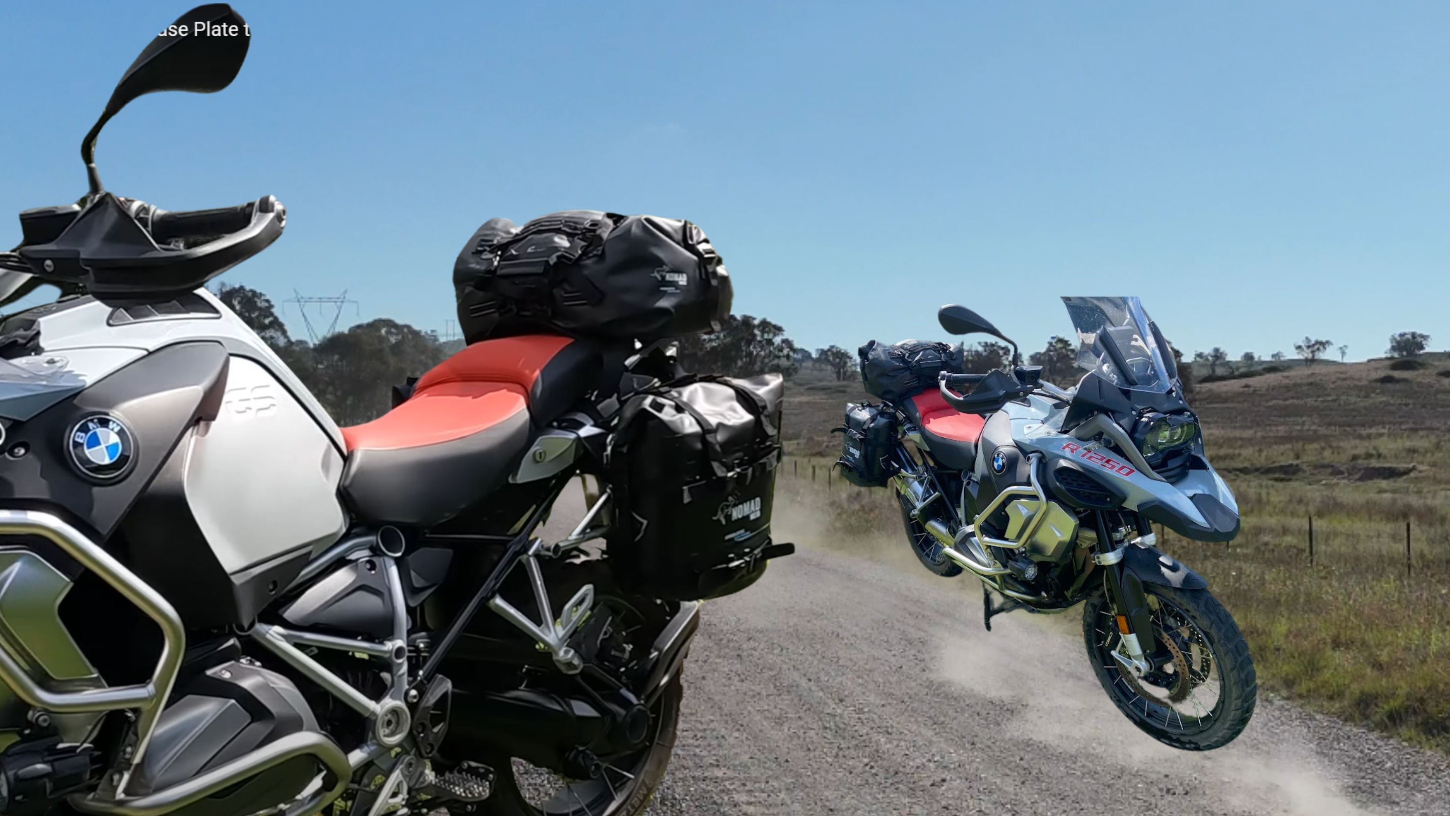 Long Rider Rackless Motorcycle Nomad Moto 50L Rack or Rackless Adventure Bike Luggage