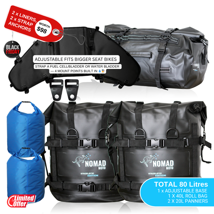 NOMAD MOTO Rackless 80L - Adjustable Base