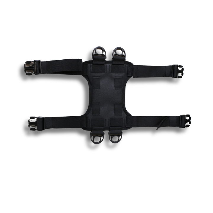 Motorcycle luggage strap base