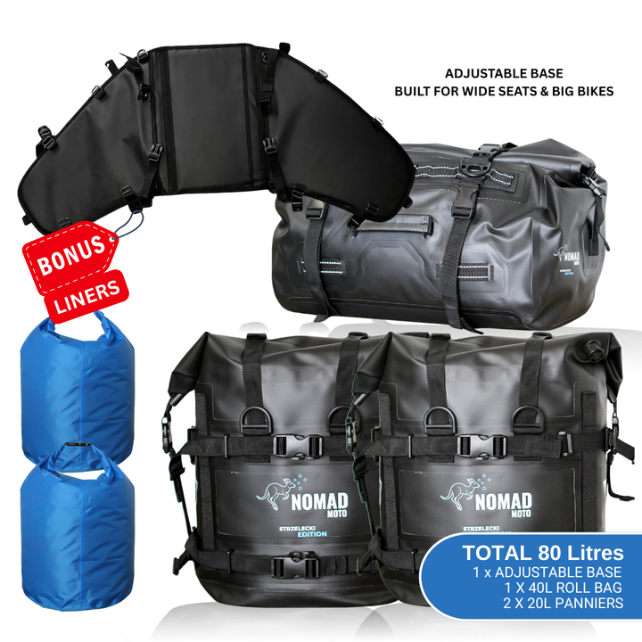 NOMAD MOTO Rackless 80L - Adjustable Base - NOMAD MOTO