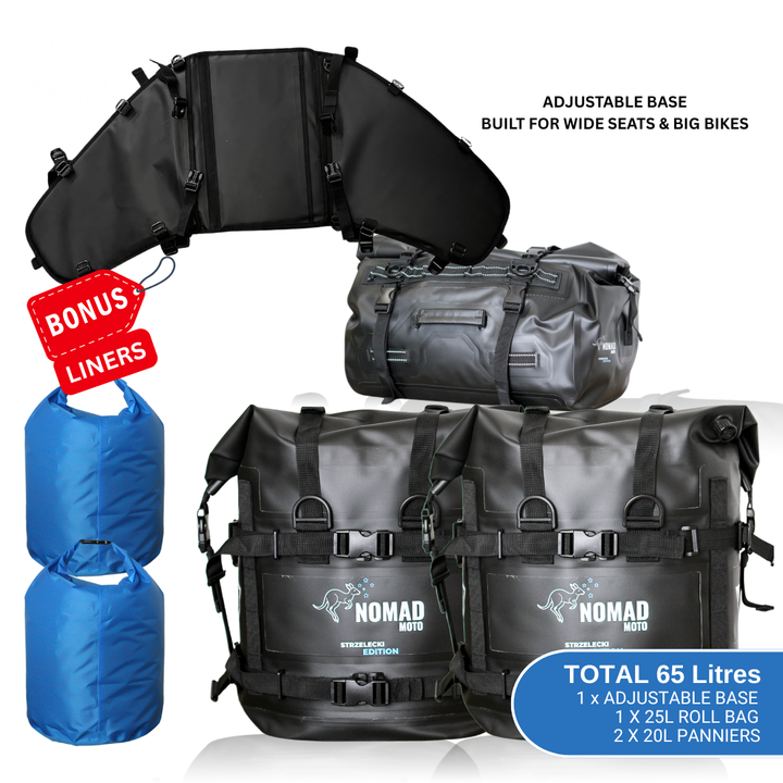 NOMAD MOTO Rackless 65L - Adjustable Base - NOMAD MOTO