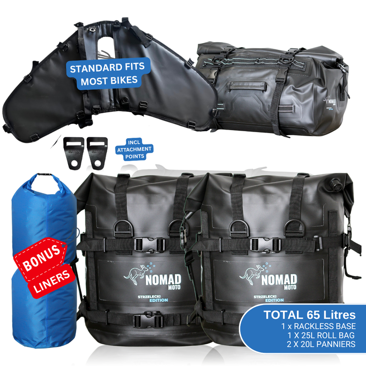 NOMAD MOTO Rackless 65L – Waterproof Soft Luggage