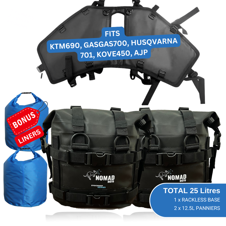 NOMAD MOTO Rackless 25L – KTM690/Husky701/GasGas700/KOVE450