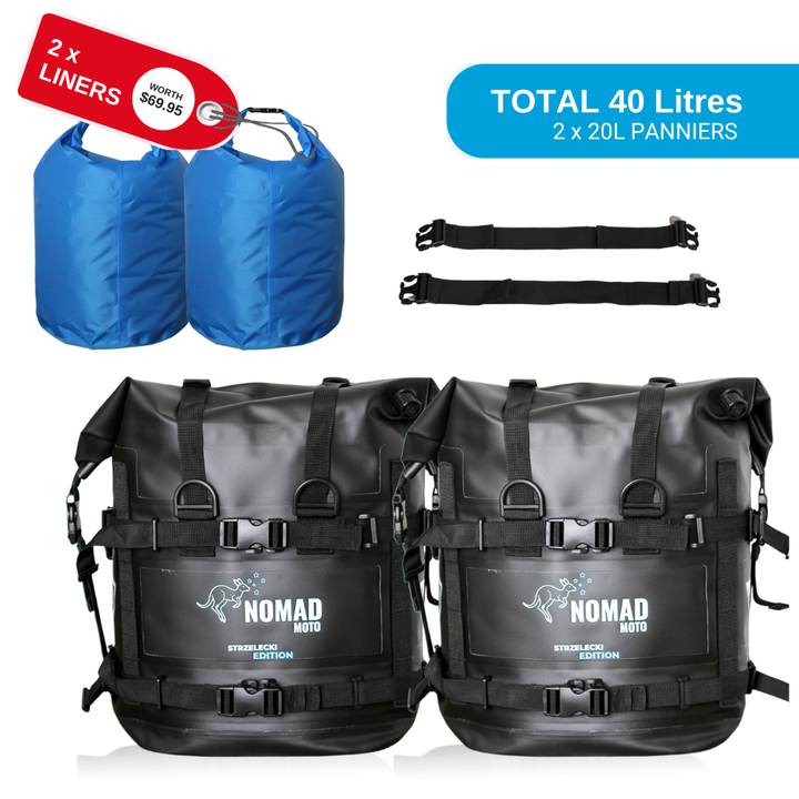 NOMAD MOTO Soft Panniers Waterproof 40L