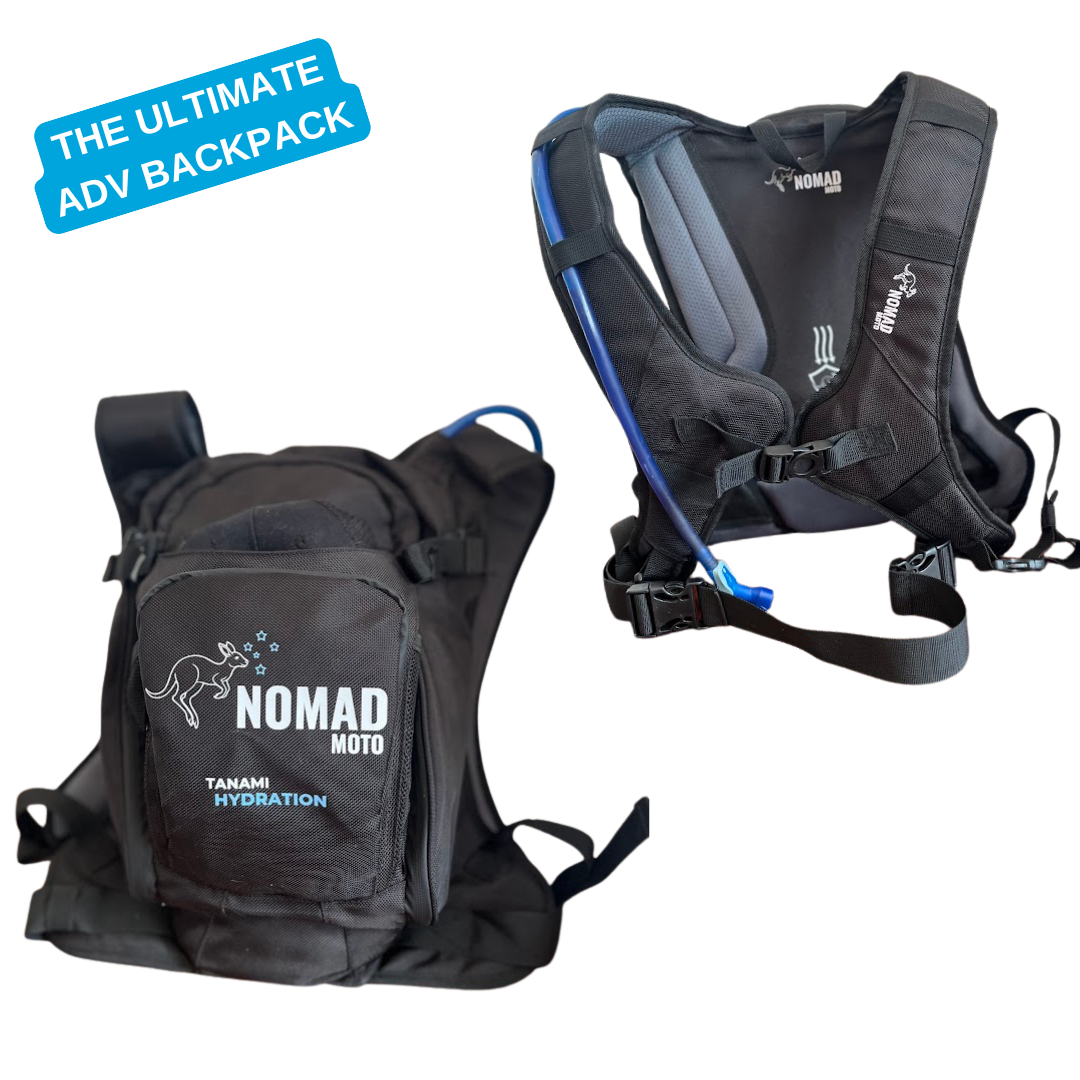 NOMAD MOTO DROVER TANK BAG and TANAMI BACKPACK COMBO