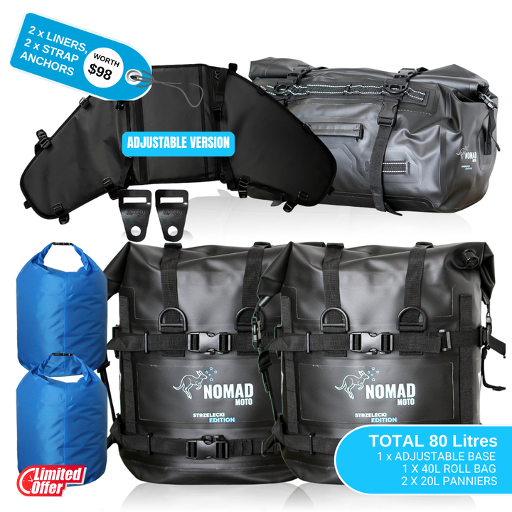 NOMAD MOTO Rackless 80L - Adjustable Base
