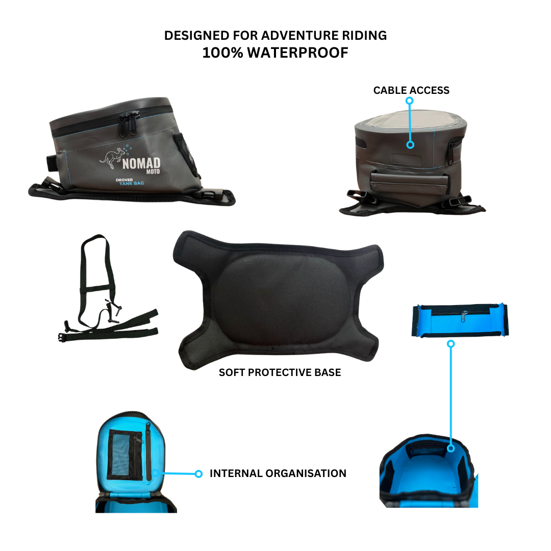 NOMAD MOTO DROVER TANK BAG - NOMAD MOTO