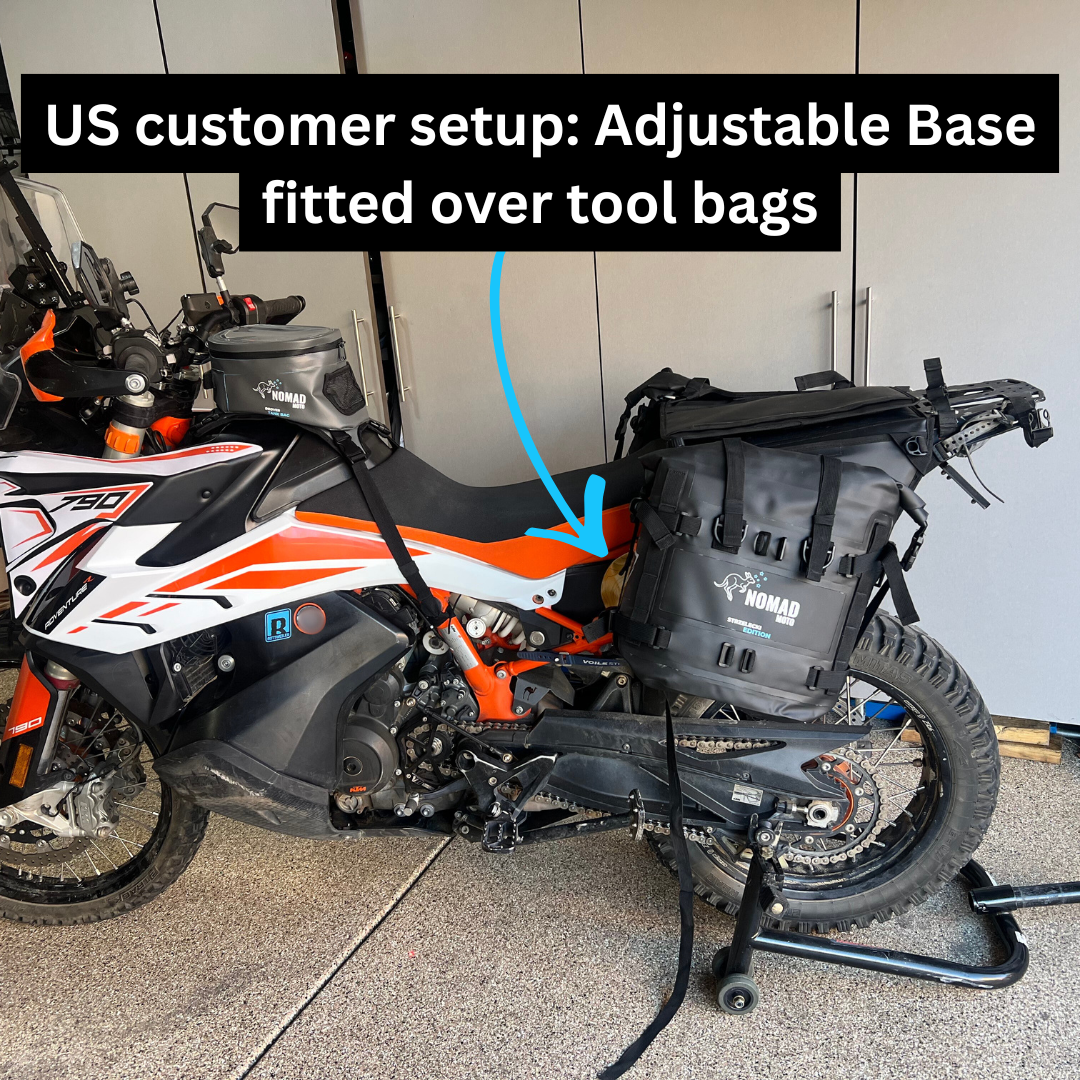 NOMAD MOTO Rackless 80L - Adjustable Base - NOMAD MOTO