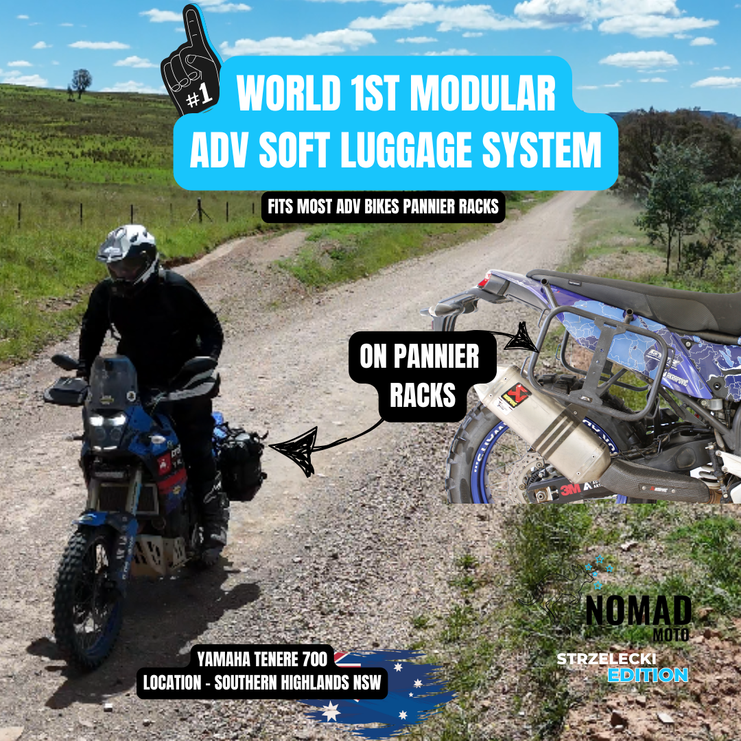  Nomad Moto Rackless Base – Lightweight ADV Luggage