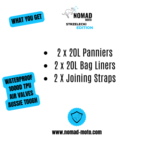 NOMAD MOTO Waterproof Soft 20L Panniers - NOMAD MOTO