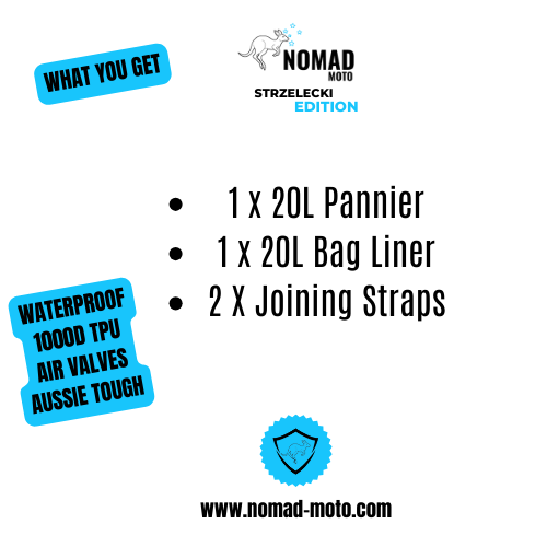 NOMAD MOTO Waterproof 20L Soft Pannier - NOMAD MOTO