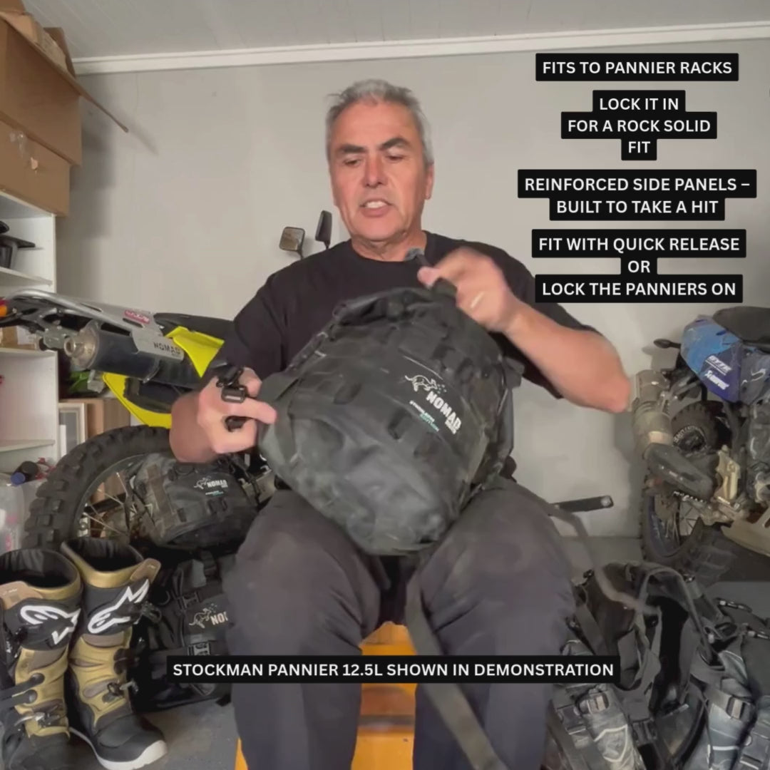 NOMAD MOTO Soft Panniers Waterproof 80L System